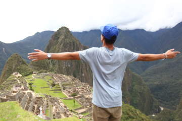 Student in Machu Picchu
