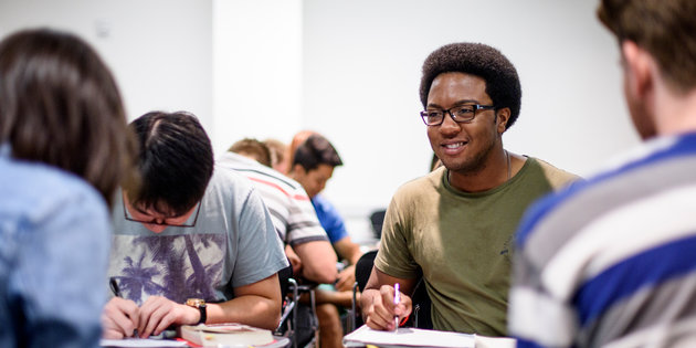 Seaver students in class